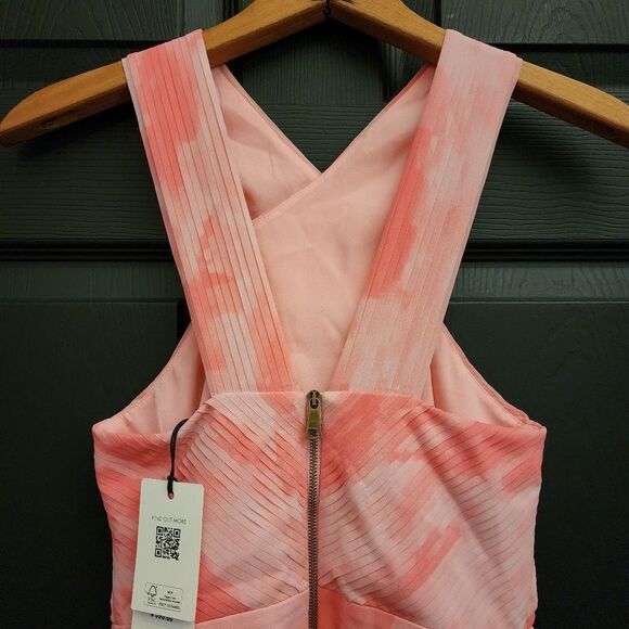 Ted Baker 'Mirelia' Cross Front Pleated Midi Dress - Coral - Picture 13 of 16